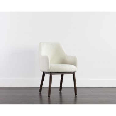 Sunpan Belen Dining Armchair in Altro White - Lifestyle