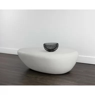 Sunpan Corvo Coffee Table in White - Lifestyle