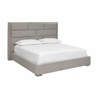 Sunpan Clara Bed In Ernst Sandstone - Angled