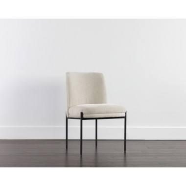 Sunpan Richie Dining Chair - Black Danny Ivory