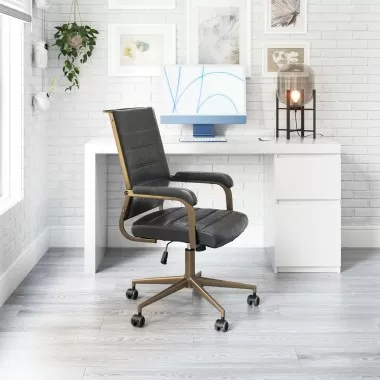 Zuo Modern Auction Office Chair in Vintage Black - Lifestyle