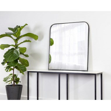 Sunpan Calabasas Wall Mirror In Black - Lifestyle