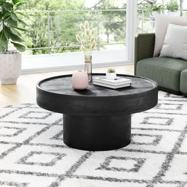 Zuo Modern Watson Coffee Table Black - Lifestyle