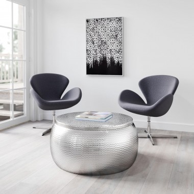 Zuo Modern Solo Coffee Table Silver - Lifestyle