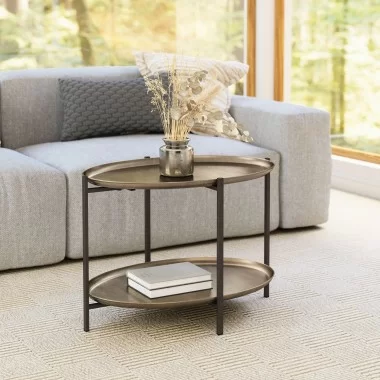 Zuo Modern Bronson Coffee Table Bronze - Lifestyle