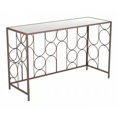 Zuo Modern Convale Console Table in Bronze - Angled