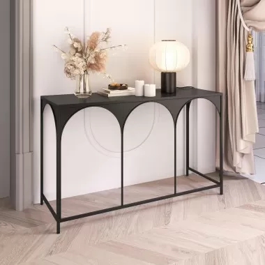 Zuo Modern Loriet Console Table in Black - Lifestyle