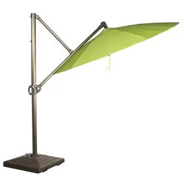 Woodard Cantilever 10' Square Umbrella with 22" Tile Bases