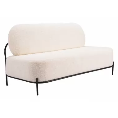 Zuo Modern Arendal Sofa Vanilla - Angled