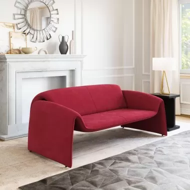 Zuo Modern Horten Sofa in Red - Lifestyle
