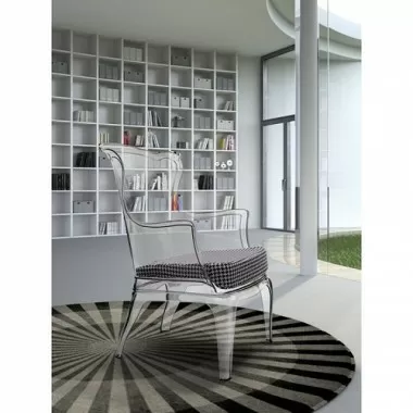 Zuo Modern Britton Stool Vision Chair Transparent