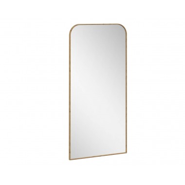 Sunpan Calabasas Floor Mirror In Rustic Oak - Angled View