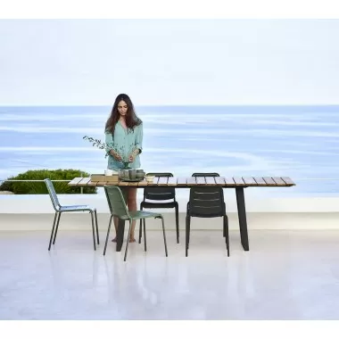 Cane-Line Copenhagen Dining Table outdoor view