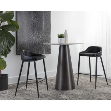 Sunpan Astra Bar Stool - Black - Lifestyle