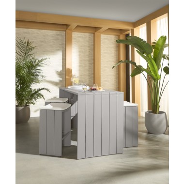 Sunpan Verin BarStool Greige - Stinson  White