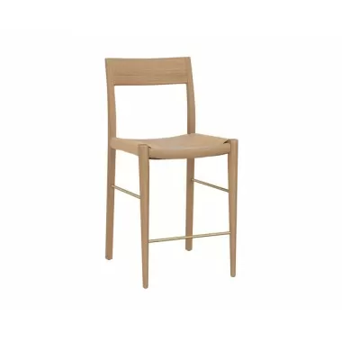 Sunpan Bondi Counter Stool in Light Oak Front