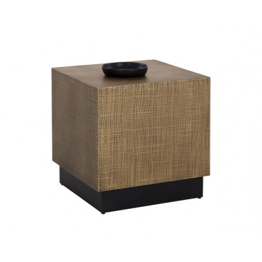 Sunpan Albans Side Table - With Decor