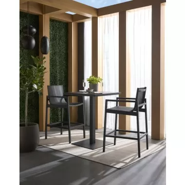 Sunpan Merano Bar Table Black - Lifestyle