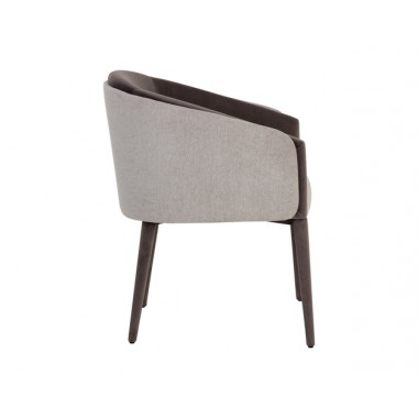 Sunpan Sheva Dining Chair - Ernst Sandstone / Meg Ash 1