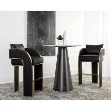 Sunpan Baz Bar Stool - Napa Black Set