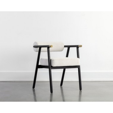 Sunpan Sova Dining Armchair - Copenhagen White