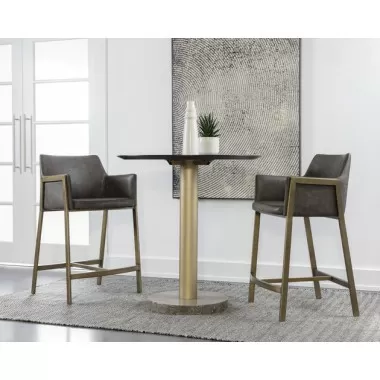 Sunpan Bernadette Counter Stool - Kendall Grey Set