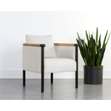 Sunpan Wilder Lounge Chair - Heather Ivory Tweed 1