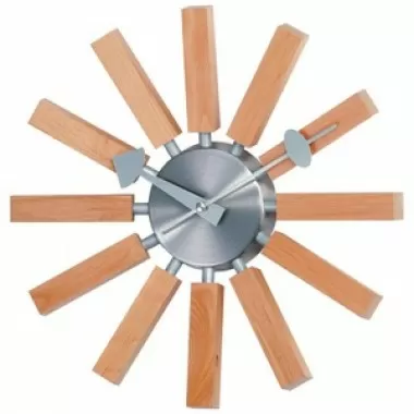 Stilnovo George Nelson Wood Spokes Clock