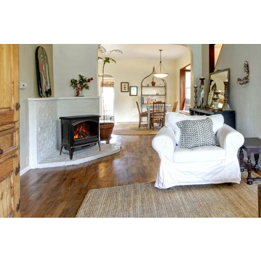 Sierra Flame E-50/E-70 Cast Iron Freestand Electric Fireplace - Lifestyle