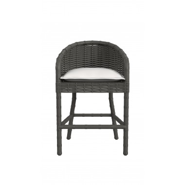 Sunset West Cabo Counter Stool in Soothe Pearl w/ Flange Welt