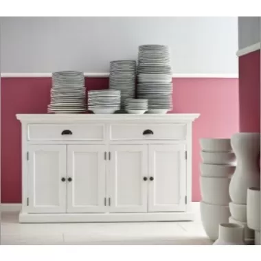 Nova Solo Halifax White Mahogany Buffet with 2 Drawers