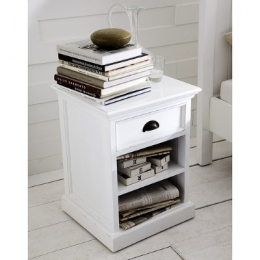 Nova Solo HALIFAX Bedside Table w/ 1 drawer & 2 shelves