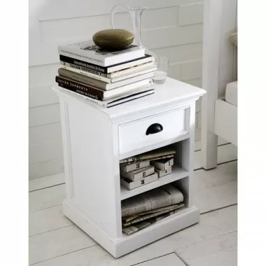 Nova Solo HALIFAX Bedside Table w/ 1 drawer & 2 shelves