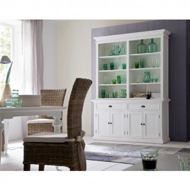 Infinita Hutch Buffet with Open Shelves - Lifestyle