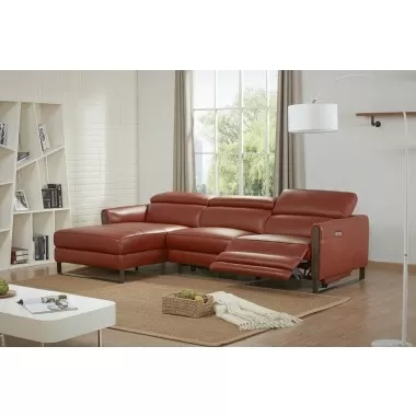 J&M Furniture Nina Premium Leather Sectional LHF