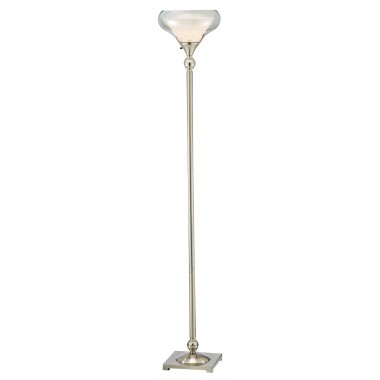 Adesso Brookfield Floor Lamp - Satin Steel