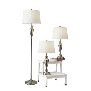 Adesso Glendale 3 Piece Floor and Table Lamp Set