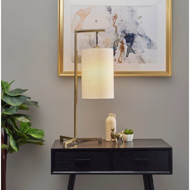 Adesso Reggie Table Lamp Antique Brass