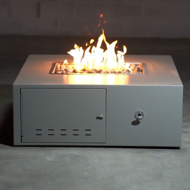 The Outdoor Plus Gallaway Fire Pit Stainless Steel 