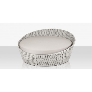 Source Furniture Aria 70" Round Aluminum Cushion Daybed  1