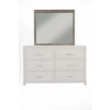 Alpine Furniture Sydney Mirror in Weathered Grey - Front
