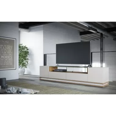 Vanderbilt TV Stand - Maple Cream and Off White