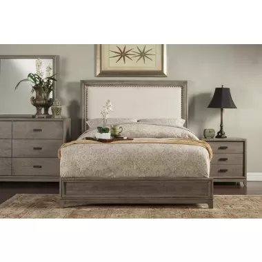 Camilla California King Bed in Antique Grey - Lifestyle
