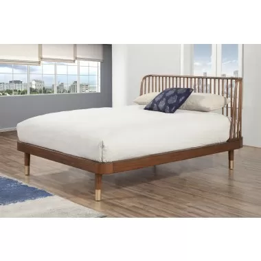 Alpine Furniture Belham Standard King Platform Bed - Lifestyle