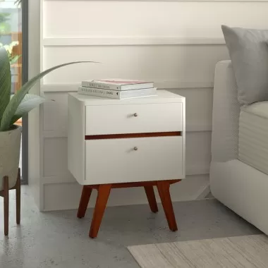 Alpine Furniture Dakota Two Drawer Nightstand - Lifestyle