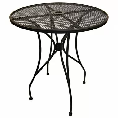 H&D Seating Round  Wrought Iron Mesh Top Table w/ Bar Height Base