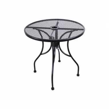 H&D Seating Round Wrought Iron Mesh Top Table w/ Base