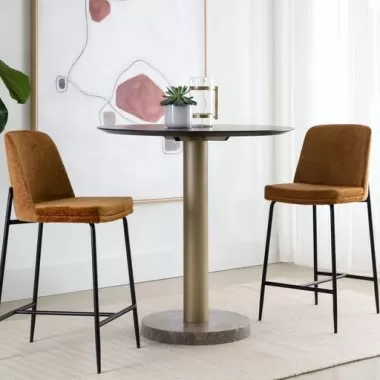 Sunpan Zeke Counter Stool - Black - Bergen Marmalade - Set of Two - Lifestyle