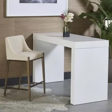 Sunpan Dionne Counter Stool in Monument Oatmeal - Lifestyle