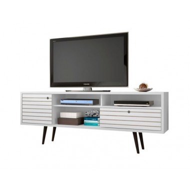 Liberty 70.86" Mid Century - Modern TV Stand (White) - White BG